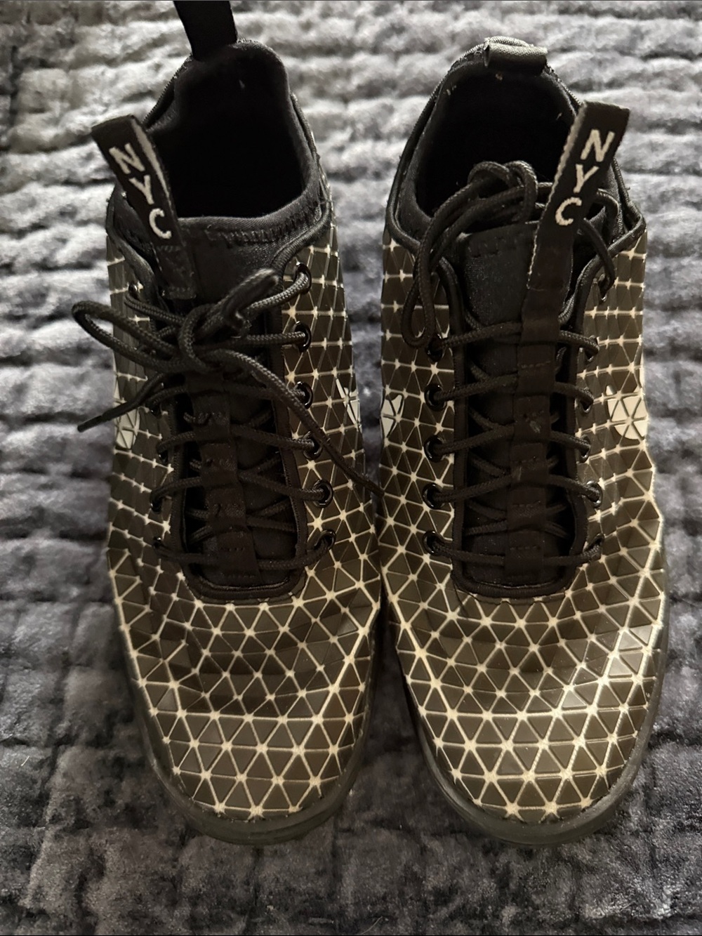 Nike NYC Black Geometric women's  Sneakers